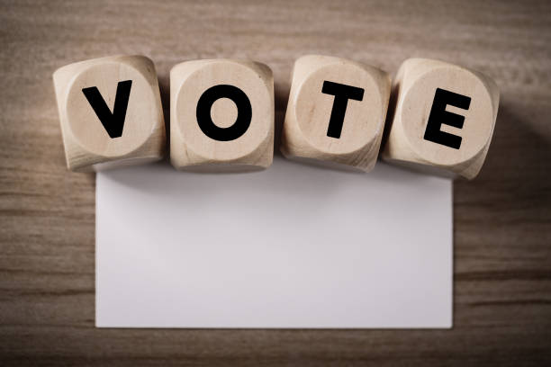 istock Vote Concept Wooden Blocks 1144238628