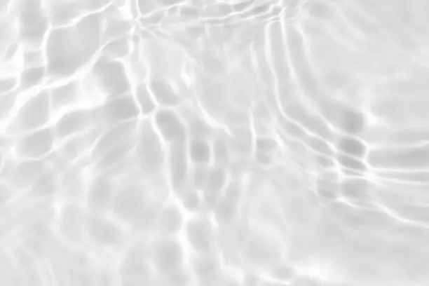 Photo of white water wave texture or natural ripple background