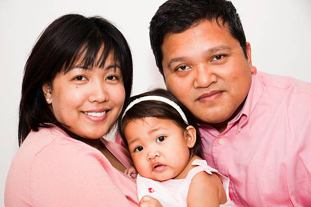 istock Cute Asian Family 114424309