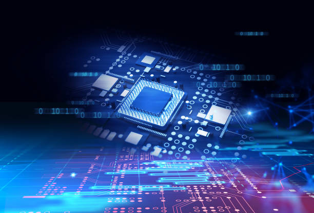 istock 3d rendering  of futuristic blue circuit board 1144248453