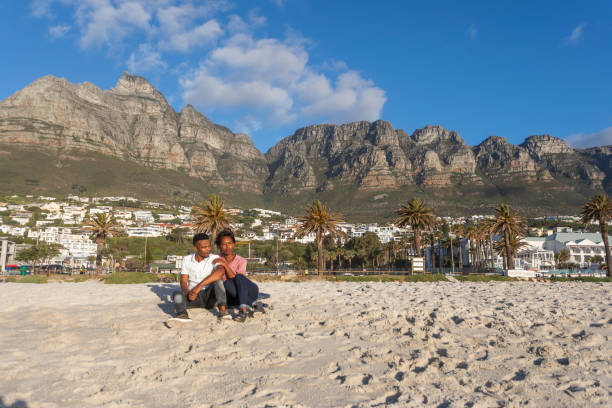istock Happy African Couple by the Seaside 1144263001