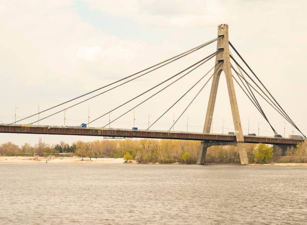 istock Road bridge over the Dnieper River 1144265197