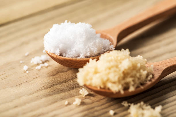 istock White sugar and yellow soft sugar 1144273815