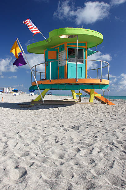 istock Lifeguard station in Miami Beach 114427463