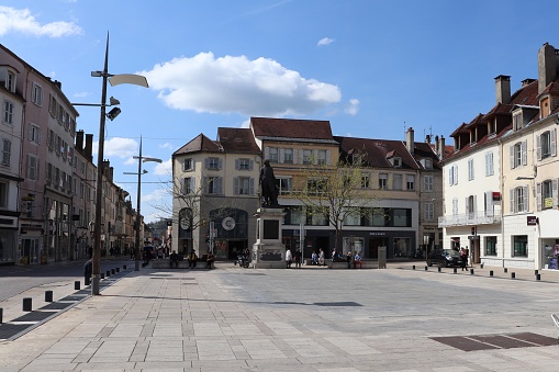 City of Lons Le Saunier - Department of Jura - France Square of Freedom - Central Square of the city