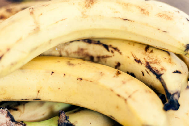 istock Fresh ripe bananas background, vegetarian concept 1144280953