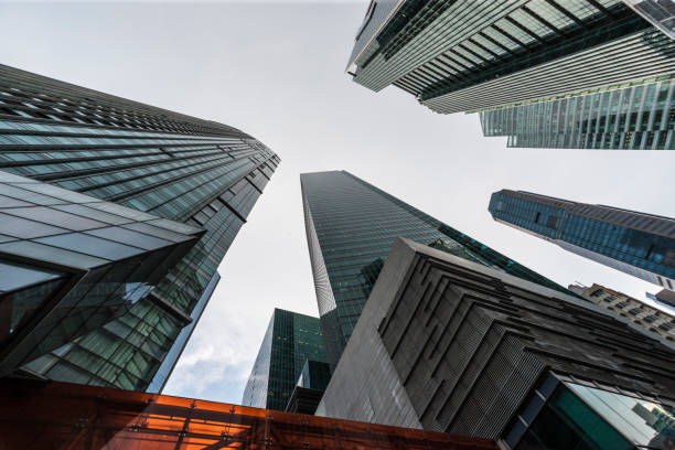 istock High-rise buildings and blue sky 1144284632