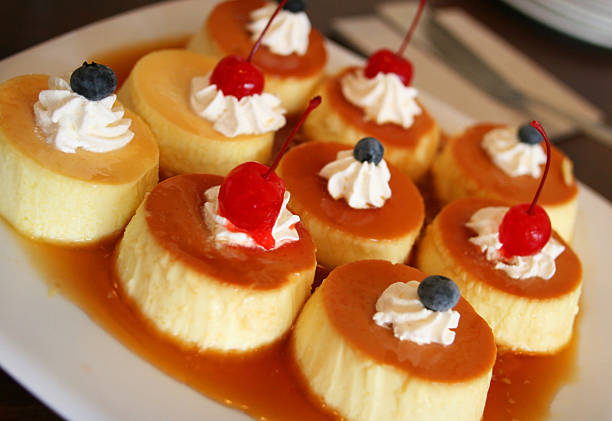flan dessert