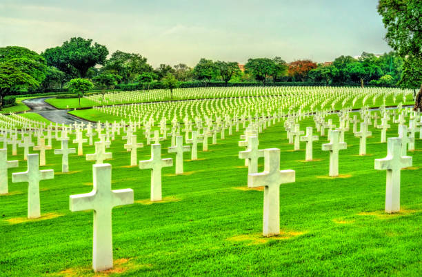 istock Graves in Manila American Cemetery, the Philippines 1144286147