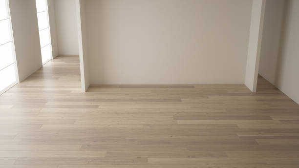 istock Empty room interior design, open space with white walls, modern style, parquet wooden floor, minimalist contemporary architecture, concept, mock-up, architecture idea 1144289114