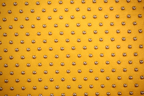 istock Fashionable women's yellow bag with iron rivets 1144289155
