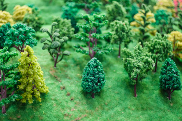 istock Green forest model miniature, concept of nature 1144289352