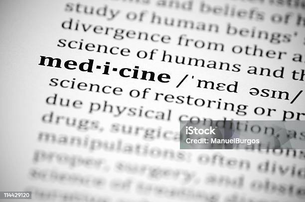 Medicine Stock Photo - Download Image Now - Color Image, Dictionary, Healthcare And Medicine