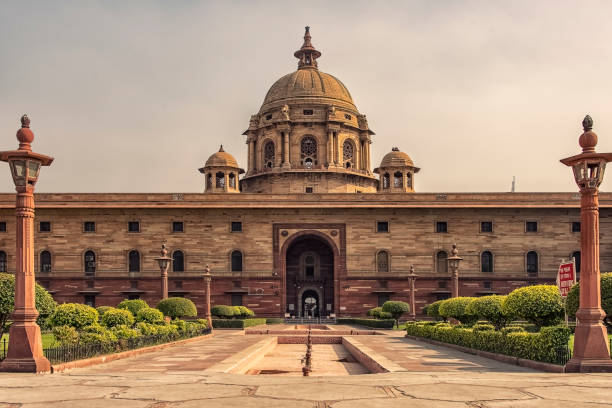 rashtrapati bhavan em nova deli - new delhi india night government - fotografias e filmes do acervo