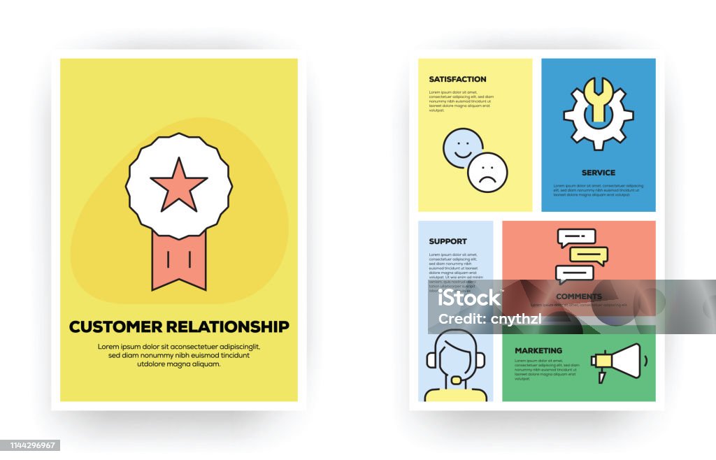 Client Reference Infographic Customer Relationship Related Infographic Stock Illustration - Download ...