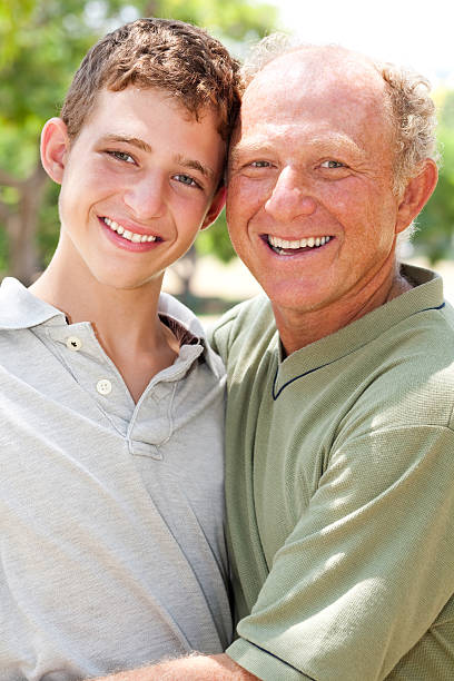 istock Happy senior man with his grandson 114429977