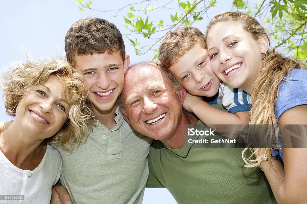 happy smiling family  Active Seniors Stock Photo