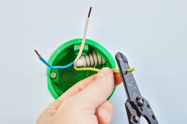 istock Stripper tool removes insulation from wires. 1144300260