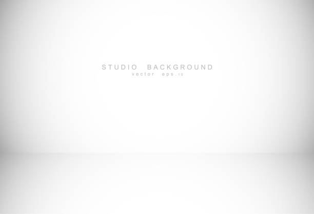 illustrations, cliparts, dessins animés et icônes de fond gris blanc de chambre de studio de dégradé. vecteur eps 10 - backgrounds abstract paintings art product