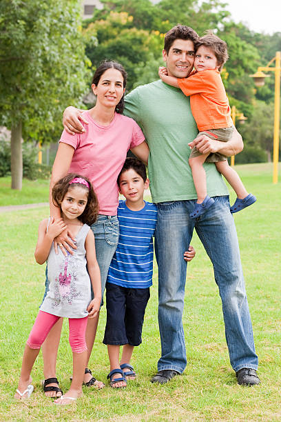 istock Happy family of five 114430115