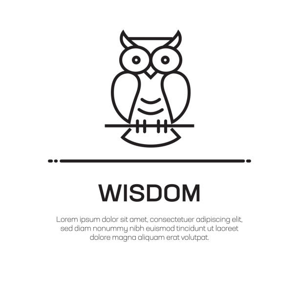 Wisdom Vector Line Icon - Simple Thin Line Icon, Premium Quality Design Element
