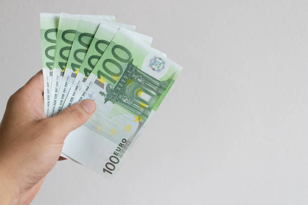 istock Euro banknote. euro currency bills.saving and making money concept 1144302843