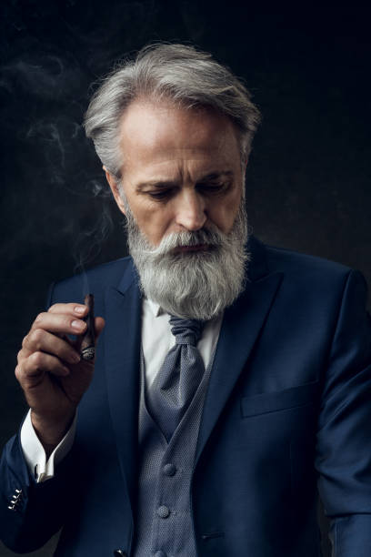 istock Dapper Gentleman having fashion photoshooting in studio 1144307148