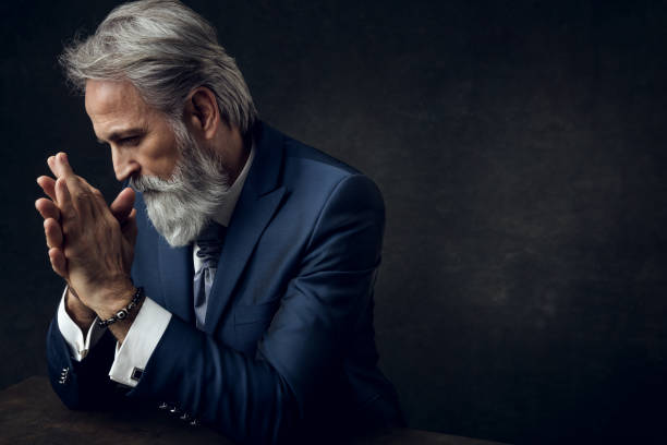 istock Dapper Gentleman having fashion photoshooting in studio 1144307157