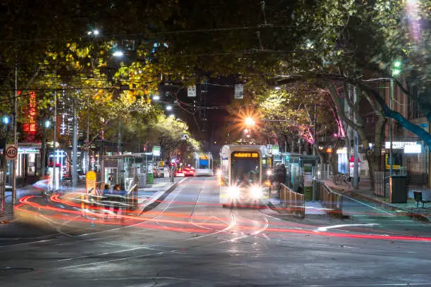 Nightshot in Melbourne streets