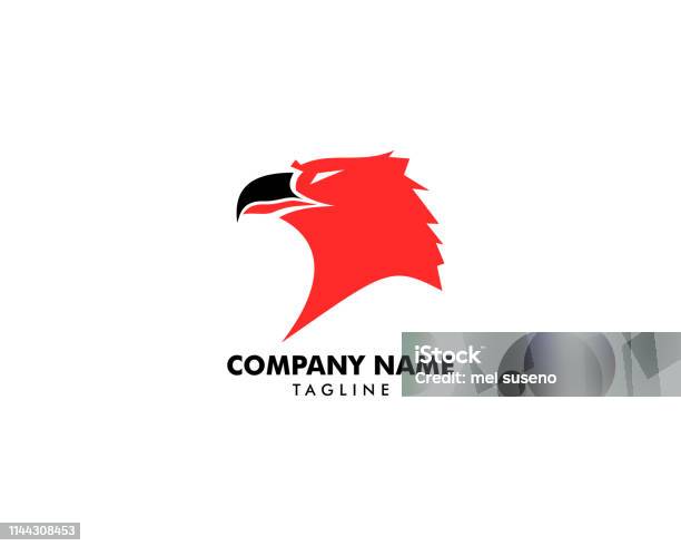 Eagle Vector Template Stock Illustration - Download Image Now - Abstract, Animal, Animal Body Part