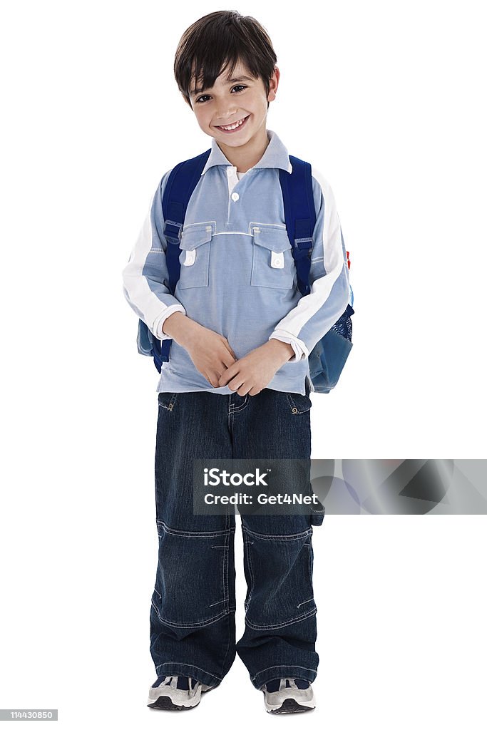 Jovem garoto em pé - Foto de stock de Aluno royalty-free