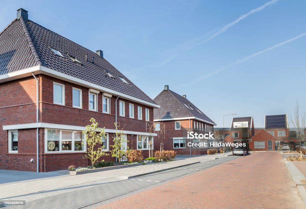 Moderne Hollandse huizen - Royalty-free Nederland Stockfoto