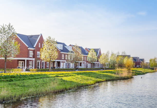 istock Modern Dutch housesn 1144308534