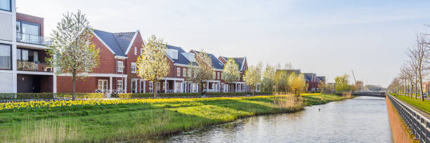 istock Modern Dutch housesn 1144308548
