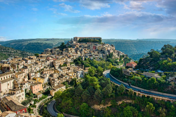 Panoramic View of Ragusa, Sicily, Italy