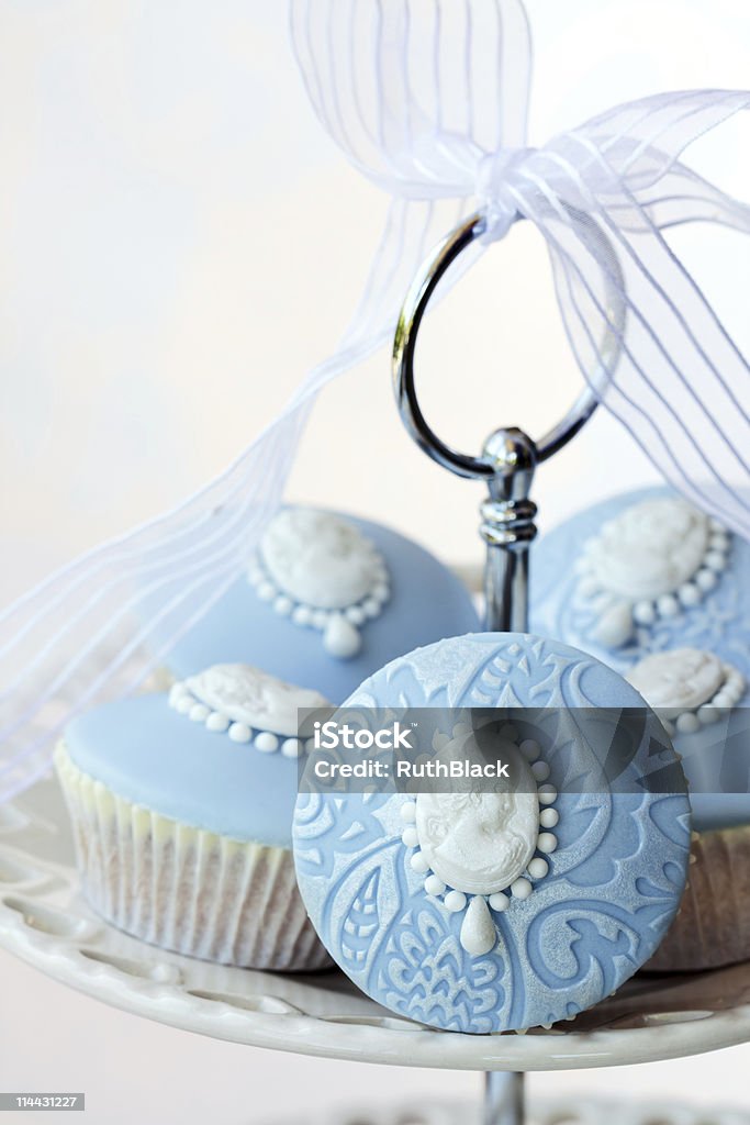 Cameo cupcakes  Baked Stock Photo
