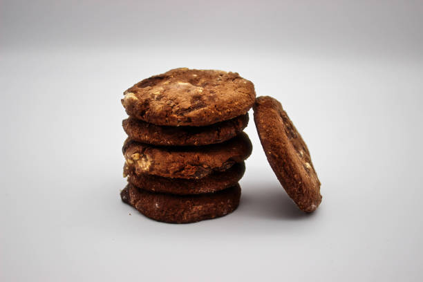 istock Oat cookies. Isolated image on white background. 1144313114
