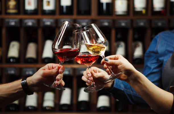 istock People in good mood, celebrating and drinking 1144317455
