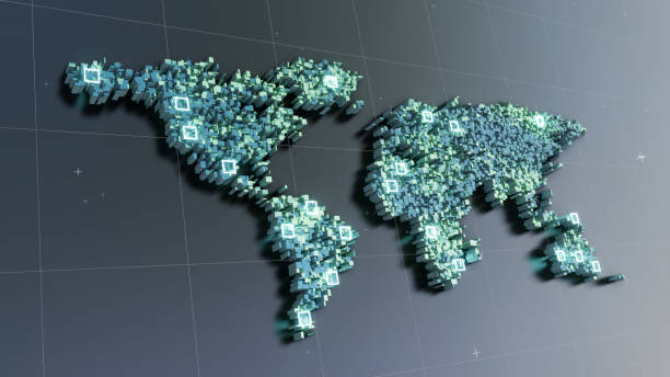 istock World map of cubes. 3D illustration 1144318976