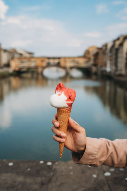istock Eating an ice-cream in Florence, Italy 1144319012
