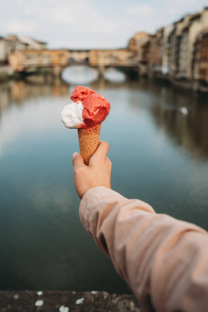 istock Eating an ice-cream in Florence, Italy 1144319015