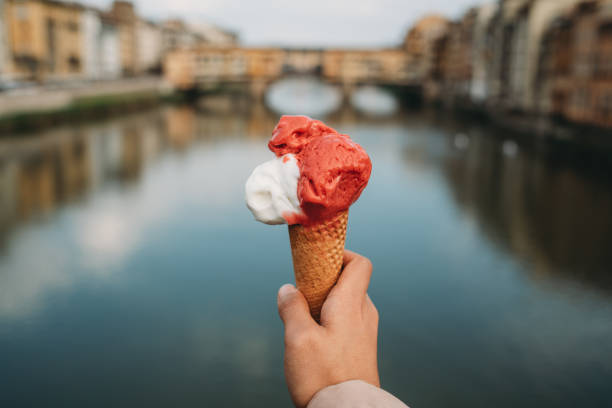 istock Eating an ice-cream in Florence, Italy 1144319022