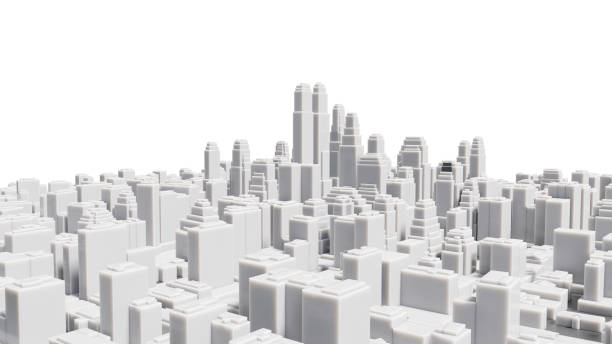 istock Aerial view of cityscape background 1144320051