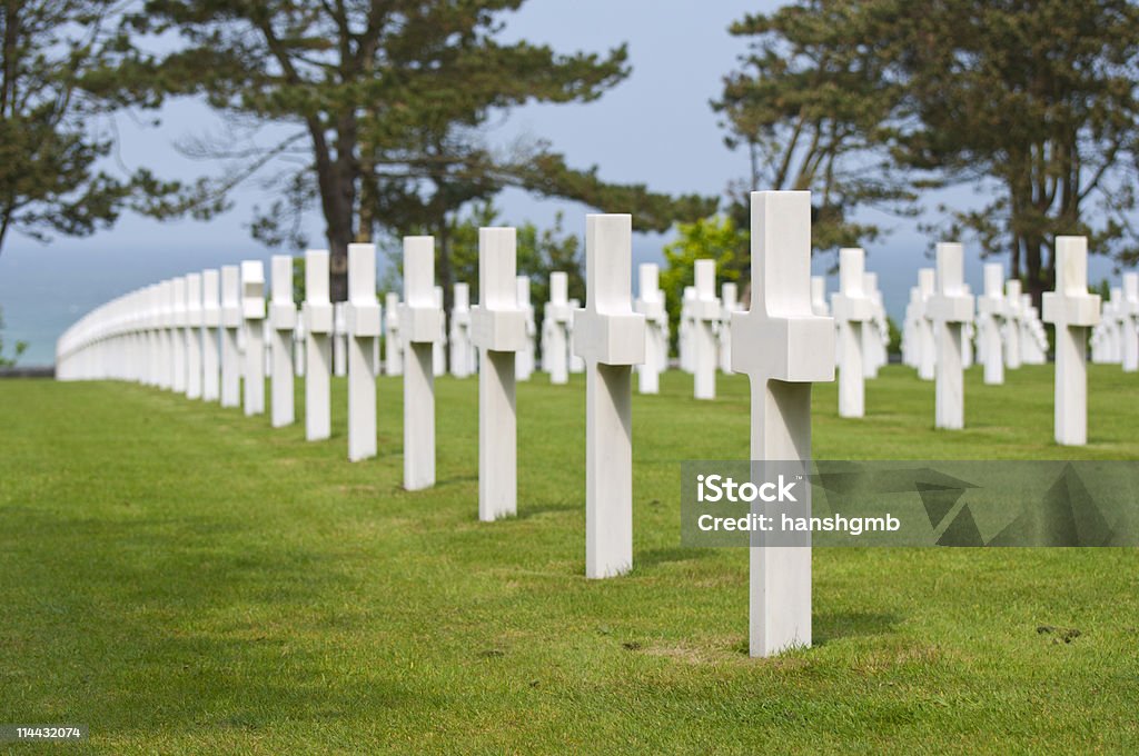 Cimetière de guerre-Unis en Normandie, France - Photo de Armée canadienne libre de droits