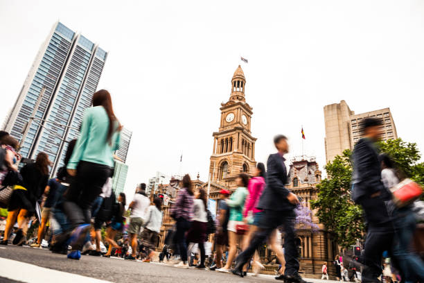istock Crosswalk, people crossing in downtown 1144320758