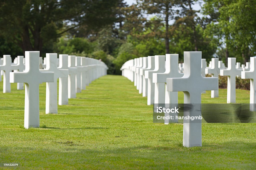 US War Cemetery w Normandia, Francja - Zbiór zdjęć royalty-free (Wojsko kanadyjskie)