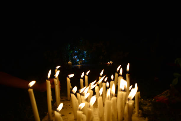 istock Candles lit during All Souls' Day 1144321991
