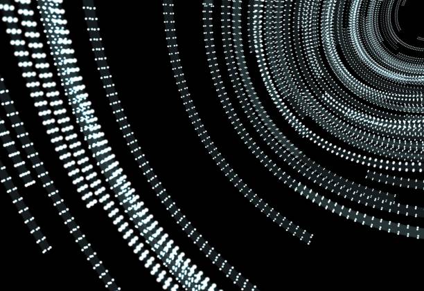 istock Abstract futuristic HUD object consist of glowing circles 1144322344