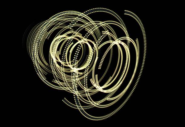 istock Abstract futuristic HUD object consist of glowing circles 1144322676