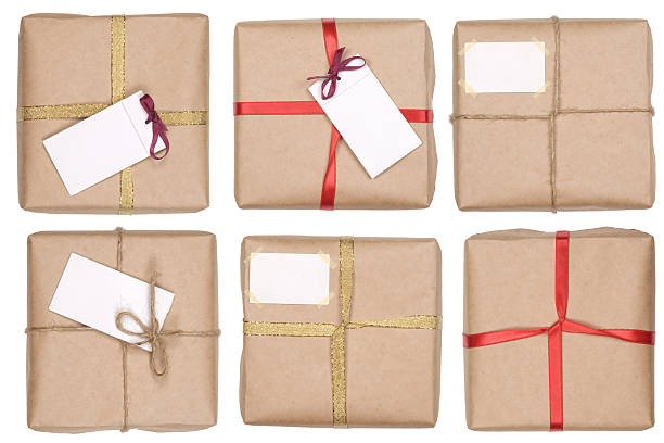 istock gift box with ribbon and blank label 114432292